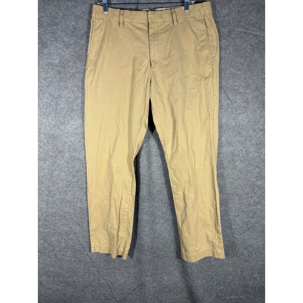 Banana Republic Emerson Chino Khaki Pants Mens 35x32 Tan Straight Leg 859793-01